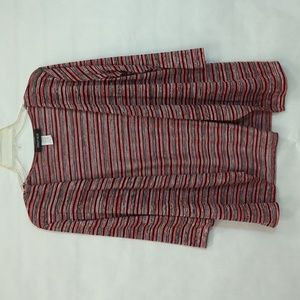 NWOT -Womens Long Sleeve  Striped Cardigan Fashion Sweater